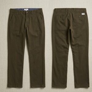 Flag & Anthem Mens Pants 38x36 Measures 38x34 Olive Green Relaxed Fit Stretch
